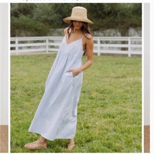 Jenni Kayne Cove Dress In french blue Medium